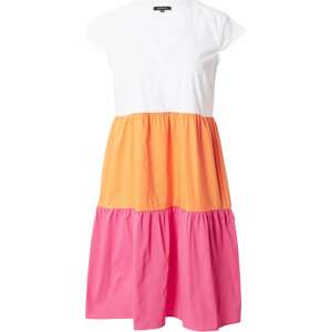 Letní šaty MORE & MORE oranžová / fuchsiová / bílá