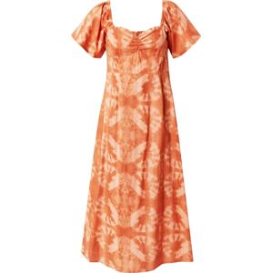 Šaty Compania Fantastica krémová / oranžová