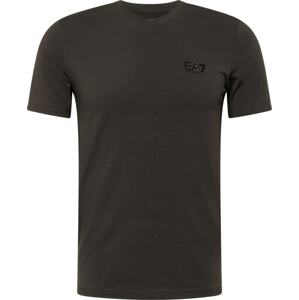 Tričko EA7 Emporio Armani antracitová / černá