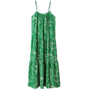 Letní šaty 'Gari' Mango zelená / bílá