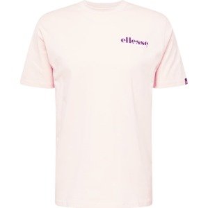 Tričko 'Drevino' Ellesse tmavě fialová / pastelově růžová