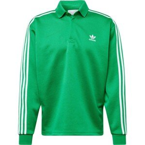 Tričko 'Adicolor Classics+ ' adidas Originals trávově zelená / bílá
