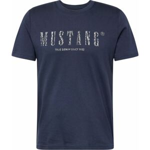 Tričko 'Alex' mustang noční modrá / bílá