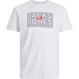 Tričko 'MARIUS' jack & jones tmavě modrá / jasně červená / bílá