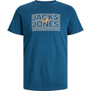 Tričko 'MARIUS' jack & jones modrá džínovina / medová / bílá