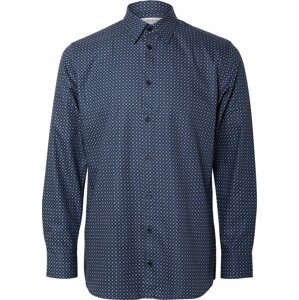Košile 'Ethan' Selected Homme krémová / modrá / námořnická modř