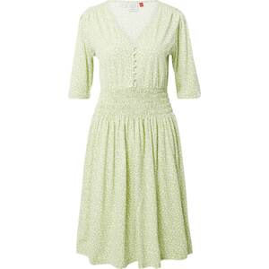 Košilové šaty 'TWISTTY' Ragwear světle zelená / bílá