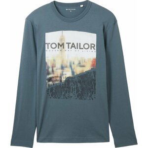 Tričko Tom Tailor žlutá / petrolejová / černá / bílá