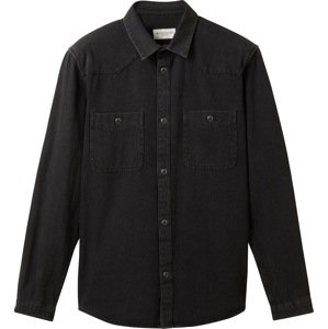 Košile Tom Tailor černá džínovina