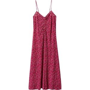 Letní šaty 'Pol' Mango fuchsiová / jasně červená / černá / offwhite