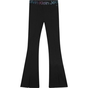Kalhoty Calvin Klein Jeans modrá / fialová / černá