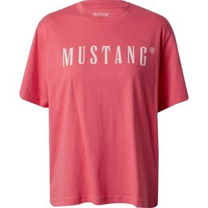 Tričko 'ALINA' mustang pink / bílá