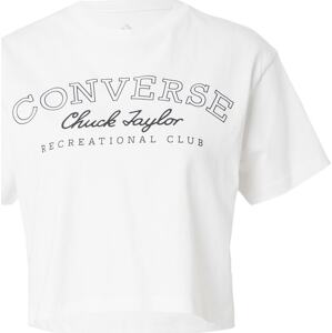 Tričko 'RETRO CHUCK TAYLOR' Converse černá / bílá