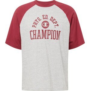 Tričko Champion Authentic Athletic Apparel světle šedá / pastelově červená