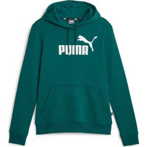 Sportovní mikina 'ESS' Puma tmavě zelená / bílá