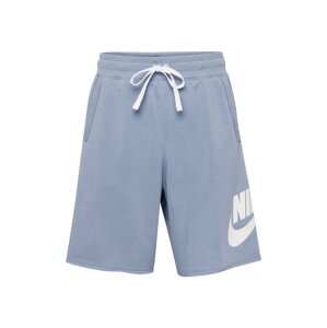 Nike Sportswear Kalhoty 'CLUB ALUMNI' kouřově modrá / bílá