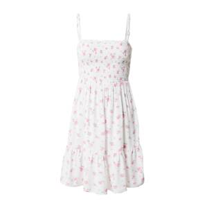 HOLLISTER Letní šaty zelená / růžová / světle růžová / bílá
