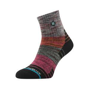 Stance Ponožky 'CROSSING PATHS'  šedá / tmavě oranžová / pink / černá