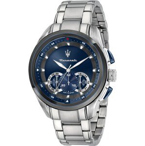 Maserati Analogové hodinky 'Traguardo'  marine modrá / stříbrná