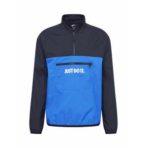 Nike Sportswear Přechodná bunda  modrá / černá / bílá