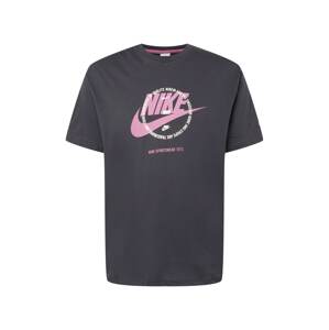Nike Sportswear Tričko  antracitová / fialová / vínově červená