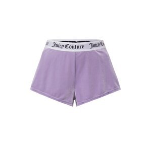 Juicy Couture Kalhoty  fialová / černá / bílá