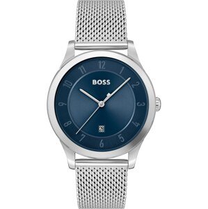 BOSS Black Analogové hodinky tmavě modrá / stříbrná