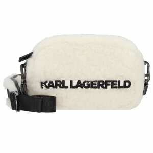 KARL LAGERFELD x CARA DELEVINGNE Taška přes rameno  černá / bílá