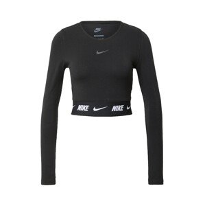 Nike Sportswear Tričko 'EMEA' černá / bílá