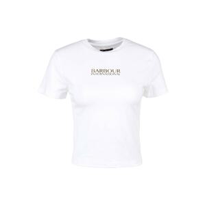 Barbour International Tričko 'Claremont'  zlatá / bílá