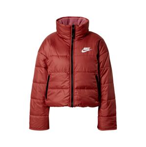Nike Sportswear Zimní bunda rezavě hnědá / světle růžová / bílá