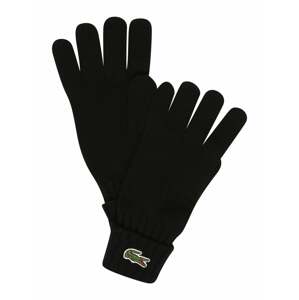 LACOSTE Prstové rukavice  černá