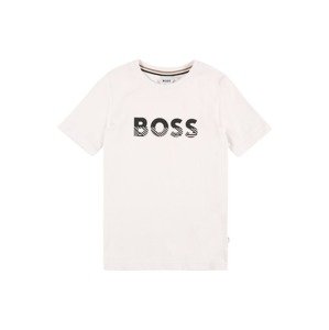 BOSS Kidswear Tričko  černá / přírodní bílá