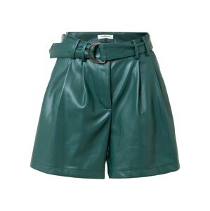 NAF NAF Kalhoty se sklady v pase smaragdová