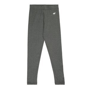 4F Sportovní kalhoty  šedá / bílá