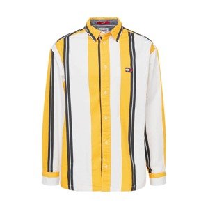 Tommy Jeans Košile žlutá / černá / bílá