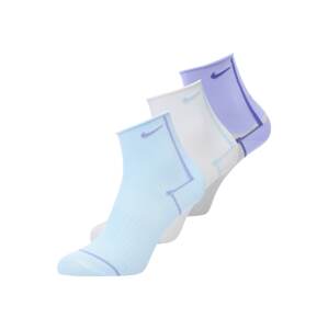 NIKE Sportovní ponožky  světlemodrá / lenvandulová / bílá