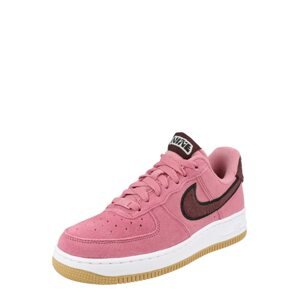 Nike Sportswear Tenisky 'Air Force 1'  hnědá / světle růžová / černá