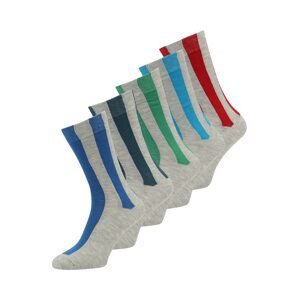 BURTON MENSWEAR LONDON Ponožky  modrá / šedý melír / zelená / červená třešeň