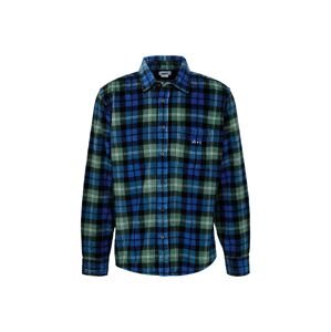 Obey Košile 'Andrew Woven' modrá / zelená