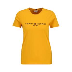 TOMMY HILFIGER Tričko námořnická modř / zlatě žlutá / červená / bílá