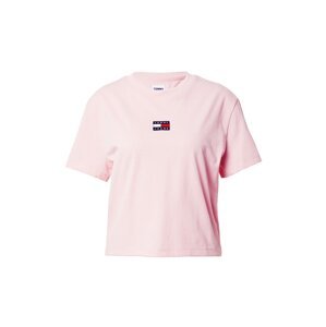 Tommy Jeans Tričko  marine modrá / světle růžová / červená / bílá