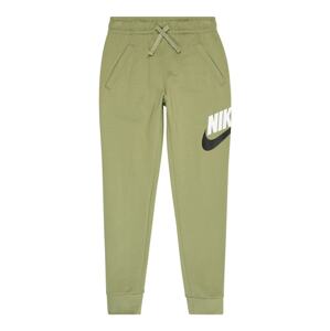 Nike Sportswear Kalhoty světle zelená / černá / bílá