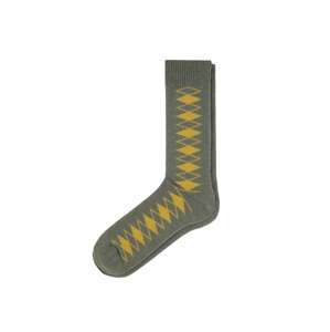 Scalpers Ponožky 'Flurry'  žlutá / zelená