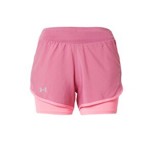 UNDER ARMOUR Sportovní kalhoty 'Fly By 2.0' šedá / pink / světle růžová