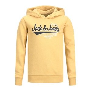 Jack & Jones Junior Mikina žlutá / šedá / bílá