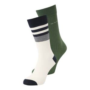GANT Ponožky  noční modrá / tmavě zelená / bílá