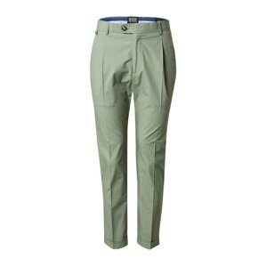 SCOTCH & SODA Kalhoty se sklady v pase 'BLAKE' světle zelená