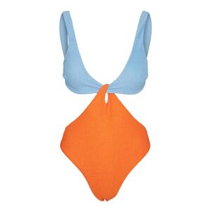 VERO MODA Plavky 'SWETA'  modrá / oranžová