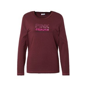 GERRY WEBER Tričko pink / burgundská červeň / černá